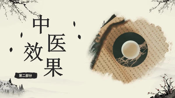 实景国风水墨中医护理方案PPT模板