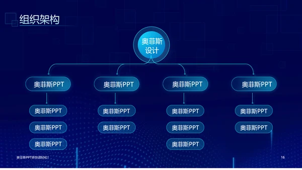 科技风蓝绿企业介绍PPT模板