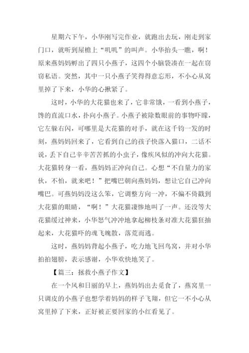 拯救小燕子作文.docx