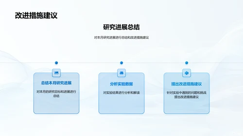 化学研究月报PPT模板