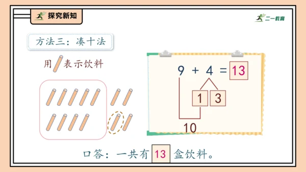 【课堂无忧】人教版一年级上册-5.1 9加几（课件）