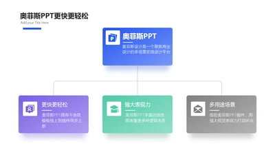 简约风流程关系3项PPT