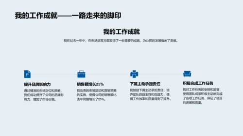 市场运营述职报告PPT模板