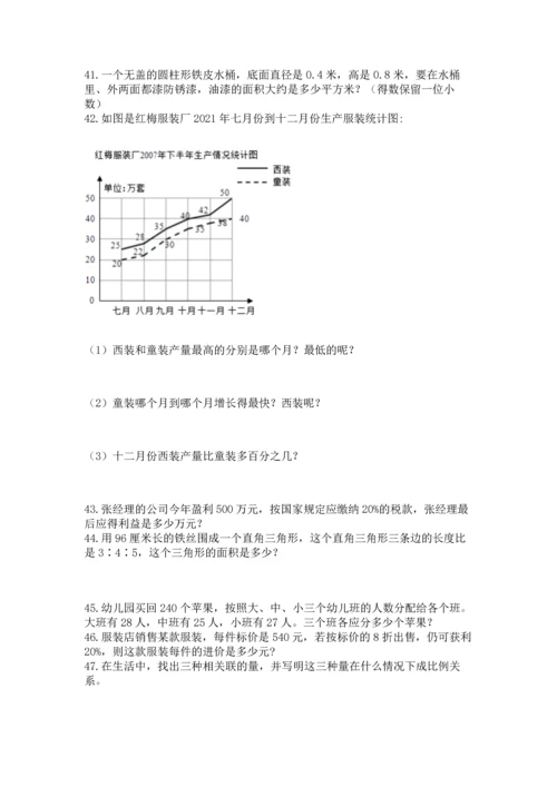 六年级小升初数学解决问题50道附答案（预热题）.docx