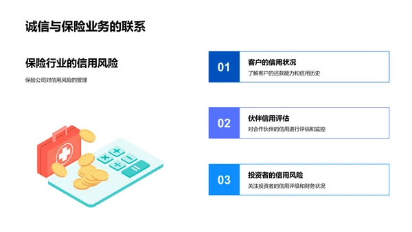 保险业诚信培训报告PPT模板