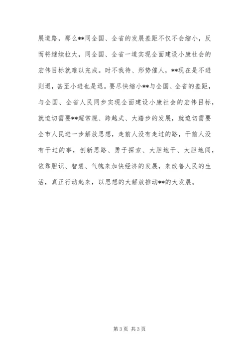 以思想解放推动发展.docx