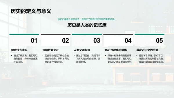 历史课程启动报告PPT模板