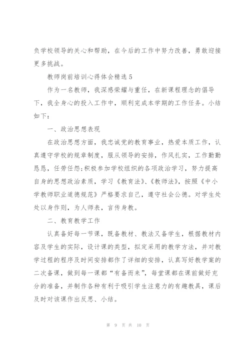 教师岗前培训心得体会.docx