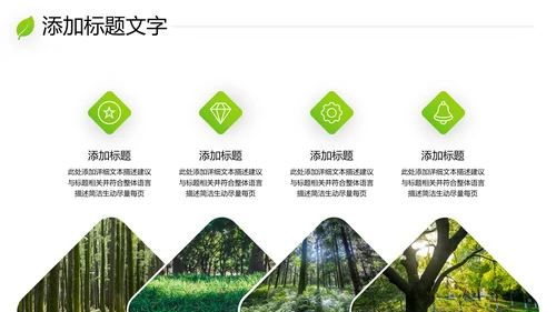 绿色环保森林湿地环境保护生态森林业PPT