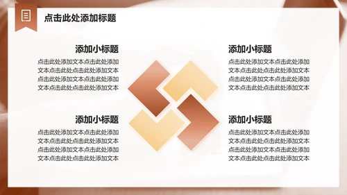棕色商务风文献汇报工作总结PPT模板