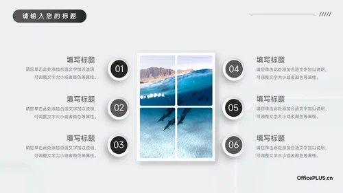 黑白微粒体阴影企业市场计划书PPT模板