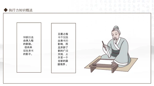 王羲之书法作品动态PPT模板