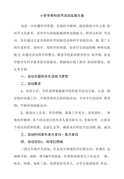 小学冬季科技节活动实施方案.docx