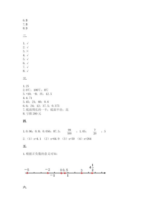 六年级毕业班数学期末考试试卷附答案（培优）.docx