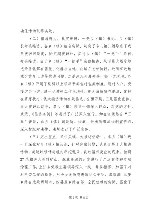 大接访活动督查情况调研报告 (3).docx