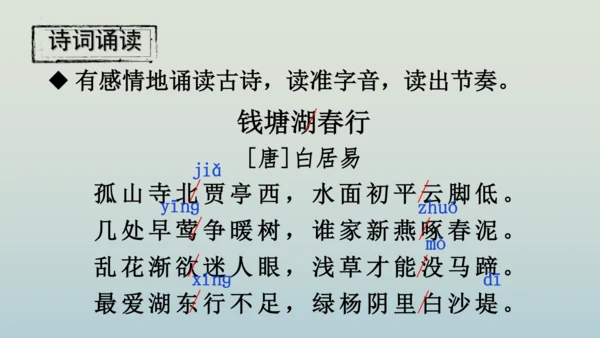 13 唐诗五首《钱塘湖春行》课件