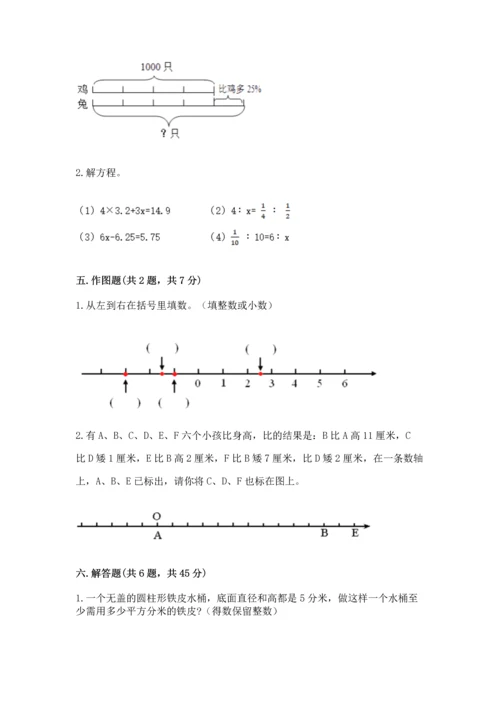 六年级下册数学《期末测试卷》（达标题）.docx