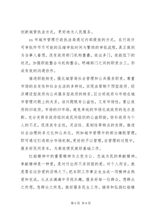 学习红船精神心得体会编辑精选.docx