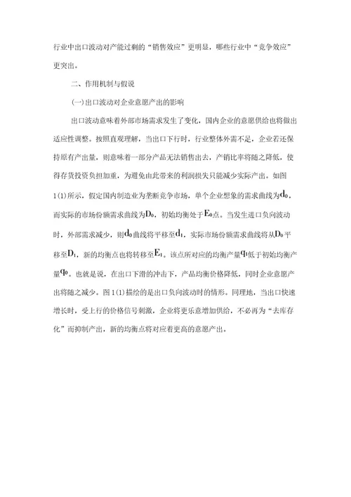 出口波动与制造业产能过剩