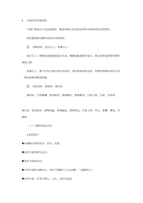 2023年初中语文知识点框架.docx