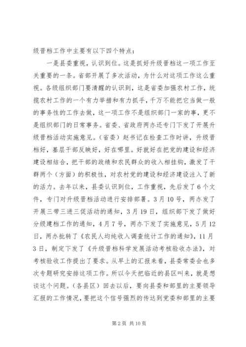 升级晋档调研会讲话.docx