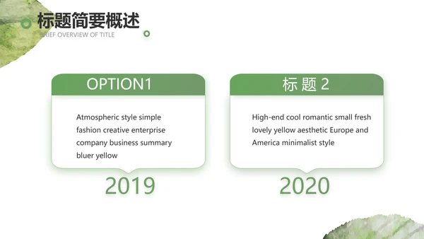 绿色小清新工作计划总结汇报PPT