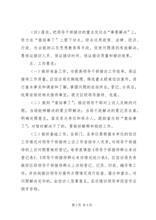 领导干部群众来访实施方案.docx