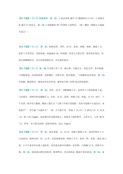 2023年150题全解析下载临床执业医师实践技能操作考试题真题word.docx