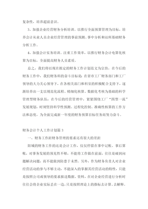 财务会计个人工作计划.docx