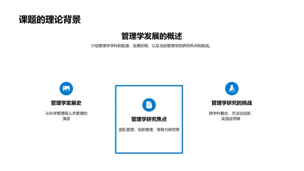 管理学研究答辩PPT模板