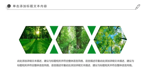 绿色环保教育世界湿地森林日PPT动态模板