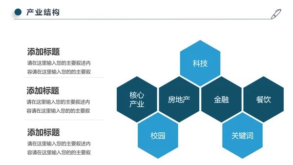 蓝色简约风商务公司介绍企业宣传ppt模板