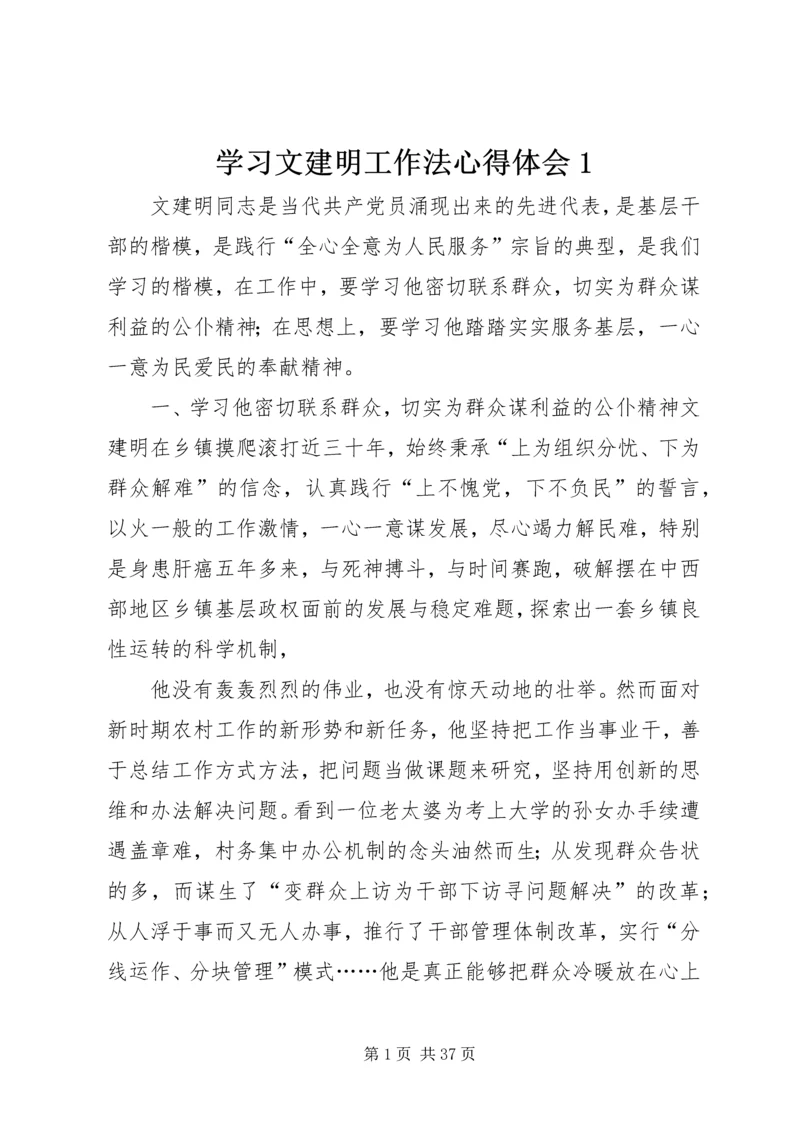 学习文建明工作法心得体会1.docx