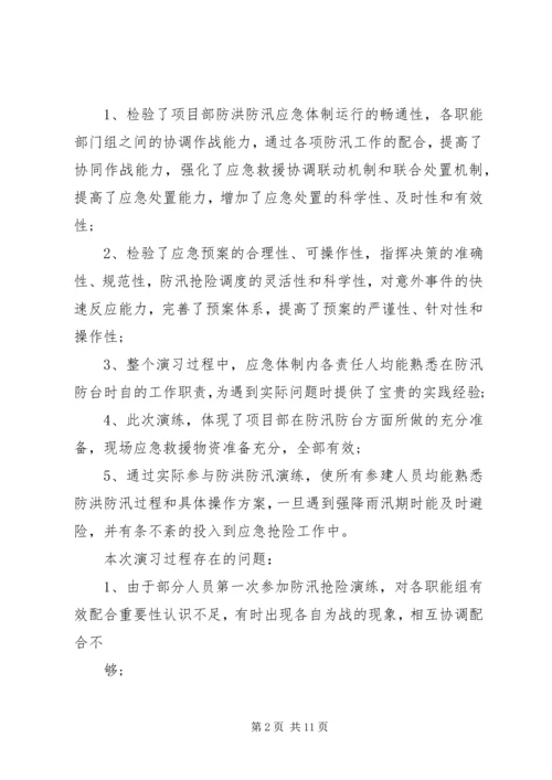 防汛应急预案演练方案-防汛应急预案范文.docx