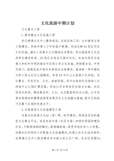 文化旅游中期计划.docx