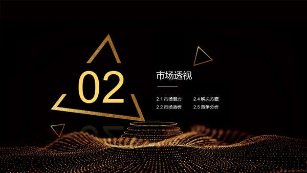 黑金奢华创业计划书通用PPT模板