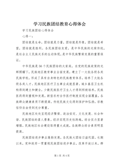 学习民族团结教育心得体会 (4).docx