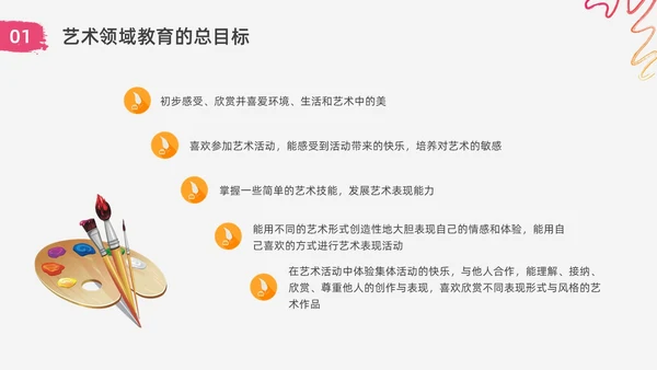 红色水彩简约实拍幼儿园艺术领域教研培训PPT课件幼儿园教师培训
