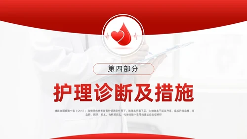 红色简约酮症酸中毒护理查房PPT模板宣传PPT动态PPT