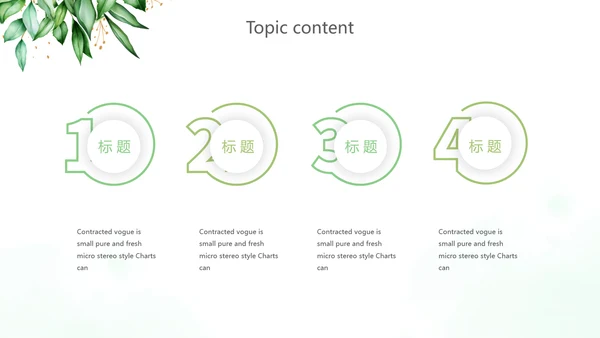绿色小清新述职报告动态PPT模板