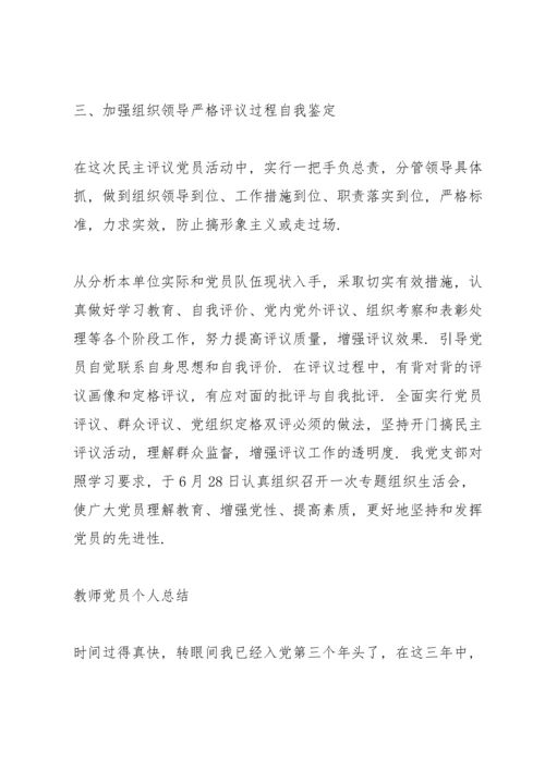 教师党员个人总结三篇.docx