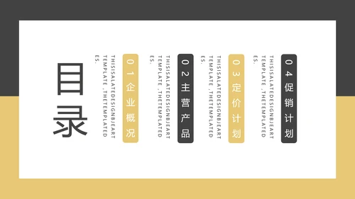 公司项目计划书PPT模板