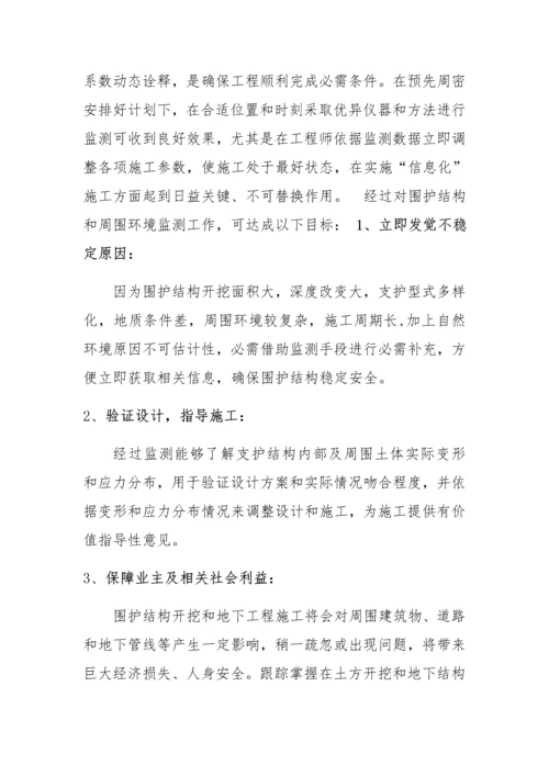 基坑监测核心技术专业方案及专项预算.docx