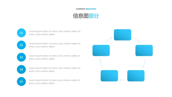 简洁蓝色设计公司简介商务汇报PPT模板