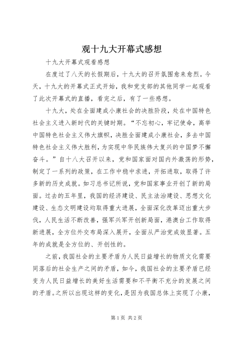 观十九大开幕式感想 (5).docx