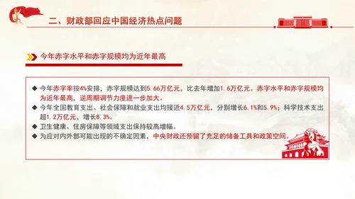 2025年两会经济主题记者会ppt解读经济热点问题