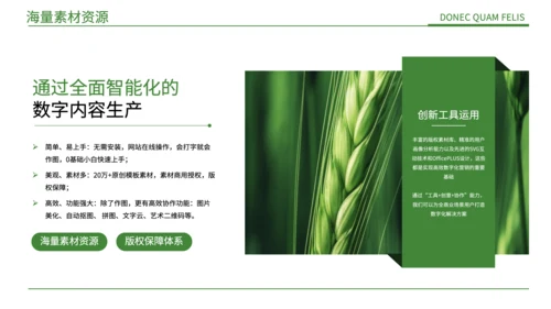 绿色简约风现代农业发展PPT