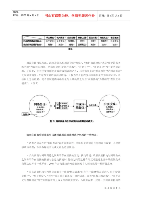 论文--网络舆论与公共决策之间的互动模式研究.docx