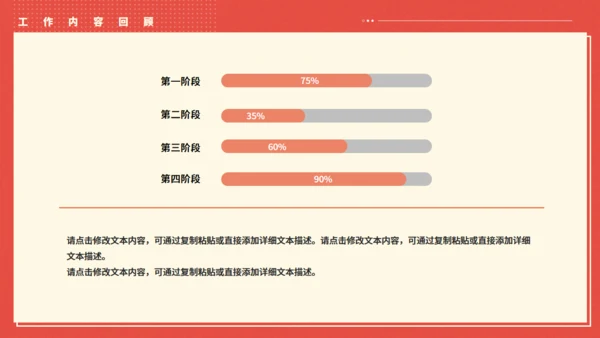 橙红色员工职级晋升岗位竞聘述职报告通用PPT模板