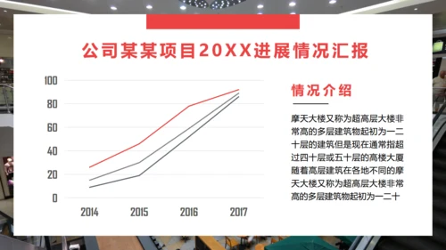红色项目工作计划总结汇报商务通用PPT模板